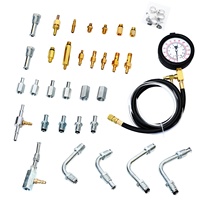 Kit de Manómetro Universal para Prueba de Presión de Combustible Diésel HTL TU-443, 0-140 PSI, Acero con Alto Contenido de Carbono, Herramienta de Reparación de Carrocería para Todos los Vehículos