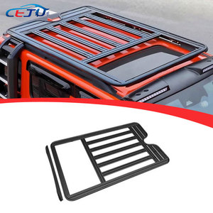 รถอลูมิเนียมสีดำ4x4หลังคาแบนแพลตฟอร์มกระเป๋าเดินทางสำหรับ GWM Great Wall Motor wey wey 300 2020-2025 - Product Image 1