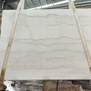 Marches d'escalier en marbre blanc Sactransstone, grande dalle, finition polie moderne, pour villa, avec garantie d'un an - Product Image 1