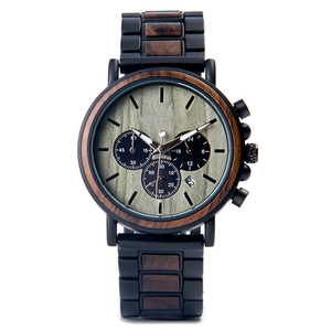 Thiết Kế Thanh Lịch Mới Nhất Thiết Kế Bán Hàng Nóng Trong Châu Âu Và Mỹ 3 ATM Không Thấm Nước Thạch Anh Phong Trào Đồng Hồ Bằng Gỗ Cho Người Đàn Ông - Product Image 1