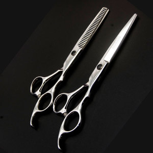 <span class=keywords><strong>Ciseaux</strong></span> de coiffure personnalisés avec logo, pour couper, effiler et faire des franges, argent, pour les étudiants en coiffure - Product Image 2