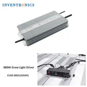 Inventronics 800W Led Driver pour la lumière de croissance Dimmable Grow Light 0-10V EUM-880S20AMG 880W 5 ans de garantie Horticulture IP66 IP67