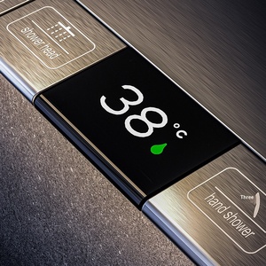 Set Doccia Termostatico di Lusso con Display Digitale, Tasti in Rame, Barra Scorrevole e Controllo della Temperatura, Stile Little Red Book - Product Image 5