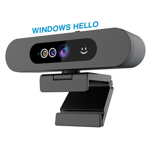 Webcam sécurisée avec reconnaissance faciale et cache de confidentialité, vidéo 1080p 30fps, prise de son à 5 mètres, USB 2.0 pour ordinateur de bureau et portable - Product Image 1