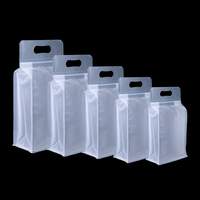 Pochette posable translucide pour aliments, sacs de café personnalisés en pvc, à fermeture éclair, personnalisés