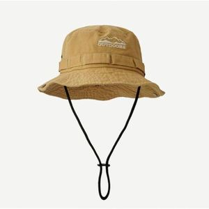Outdoor Retro Fisherman Hat Summer Hiking Fishing <b>Sunscreen</b> Drawstring Leisure Versatile Sun Hat - Product Image 2