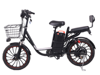 Vélo cargo électrique sur mesure pour livraison alimentaire, 48V 500W, avec porte-bagages arrière et moteur moyeu arrière haute puissance, en gros