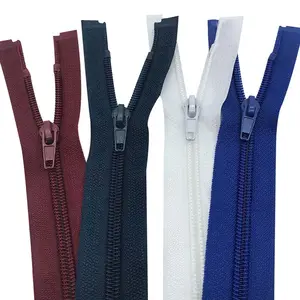 Custom Colorful No.5 Zipper Open End Nylon Zipper For Jackets And Down Garments