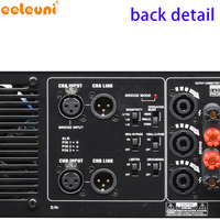 Amplificateur de puissance professionnel EELEUNI MF-1300, 1300W, amplificateur DJ 2 canaux pour systèmes PA et sonorisation en direct, noir