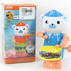 Best sale children toy plastic funny toy wind up play drum toy