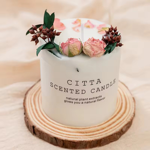 Velas Aromáticas de Lujo con Etiqueta Privada, Velas Perfumadas con Flores Secas, Cera de Soja y Aceites Esenciales - Product Image 2