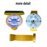 Lampe d'avertissement solaire intelligente Alarme sonore de mouvement Sécurité routière LED Strobe Clignotant Avertissement Barricade Light Lamp
