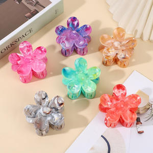 Qianjin Großhandel Sommer Blume Haar Klaue Clip Bunte Gänseblümchen Haars pangen für Frauen Mädchen Multi color Sonnenblumen Haar Zubehör - Product Image 1