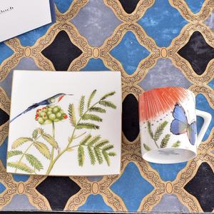 Service à thé de l'après-midi en porcelaine fine <span class=keywords><strong>Villeroy</strong></span> & Boch, motif floral, style pastoral, tasse à café et soucoupe en céramique, cadeau pour la maison - Product Image 3