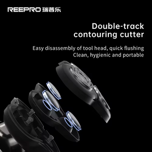 Afeitadora de seguridad de triple hoja para hombres, Afeitadora eléctrica recargable impermeable de bajo ruido para hombres - Product Image 5