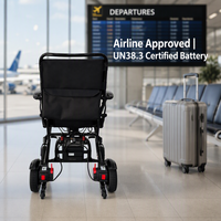 Fauteuil roulant électrique portable en fibre de carbone et magnésium, pliable, pratique, pour adultes, avec propulsion automatique, produits chinois