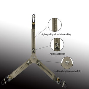 Trépied de cinéma et de télévision trépied double pied en aluminium <span class=keywords><strong>pour</strong></span> SLRS et caméras vidéo - Product Image 5