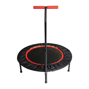 Mini trampolín de interior con mango ajustable <span class=keywords><strong>para</strong></span> saltar, <span class=keywords><strong>cama</strong></span> de acero <span class=keywords><strong>para</strong></span> Fitness, uso doméstico, trampolín de ejercicio <span class=keywords><strong>para</strong></span> niño y niña a la venta - Product Image 2