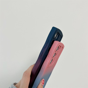 Funda de teléfono bicolor con diseño de ondas compatible con Samsung NOTE20, Samsung S23 ULTRA y Samsung S23 con efecto degradado. - Product Image 4