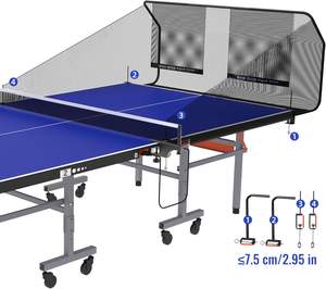 Red de Captura de Pelotas de Tenis de <span class=keywords><strong>Mesa</strong></span> Resistente para Entrenamiento Individual, 3 Pulgadas - Product Image 1