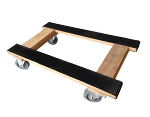 Chariot en bois de style H, capacité de chargement de 1200 lb, roulettes Colson de 3.5 po - Product Image 4