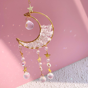 Attrape-soleil en cristal naturel de haute qualité en gros, attrape-soleil lune et soleil, attrape-soleil en améthyste pour la décoration - Product Image 3