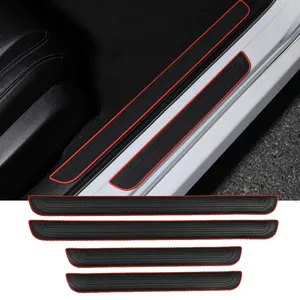 Set di 4 Pezzi Protezioni Anti-Graffio per Soglie Porta Auto, Copertura Protettiva per Pannelli Porta, Decorazione in Gomma per Soglie Porta - Product Image 1
