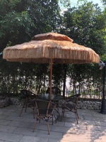 Parapluie d'extérieur, cour, jardin, ferme, séjour, zone scénique, parapluie de chaume, simulation de paille, parapluies de paysage pour maison