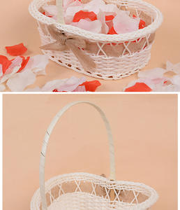 Panier en rotin plastique PP personnalisé, nouveau design, grand panier en forme <span class=keywords><strong>de</strong></span> cœur et <span class=keywords><strong>de</strong></span> cercle pour le <span class=keywords><strong>rangement</strong></span> <span class=keywords><strong>de</strong></span> cadeaux - Product Image 4