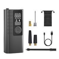 Pompe à air pour pneus de voiture mini portable avec lumière LED, compresseur d'air compact 12V pour pneus de voiture et vélo