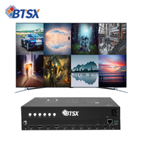 Pemisah Video Multi Viewer 4K60 8 Input HDMI DisplayPort dengan Pengalihan Tanpa Hambatan OSD Audio Web RS232