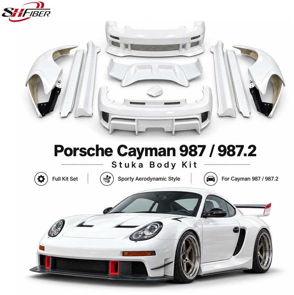 すべてのモデルの耐久性と堅牢性を備えたポルシェケイマン987用ボディ