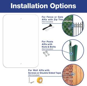 Segno di metallo vuoto 18*24 ''spazi vuoti in alluminio bianco segno bianco piastra metallica per creare insegne esterne o stradali striscioni personalizzati - Product Image 3