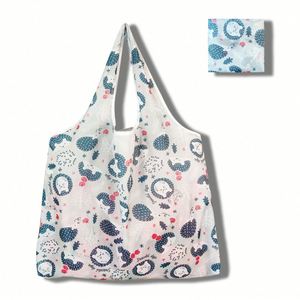 Design Custom Portable <b>Folding</b> Shopping <b>Bags</b> Are Reusable and Eco-friendly Polyester Storage <b>Bags</b> - Product Image 4