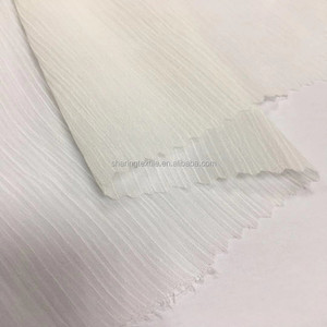 100% tái chế rPet Crepe xếp li sọc yoryu Sheer Voan Váy vải làm từ rPet chai vật liệu và Grs giấy chứng nhận - Product Image 4