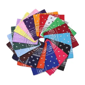 100% pamuk Bandanna Paisley Bandana İşlevli kafa bandı, baş şal, eşarp, scrunchies atkısı mendil bandana