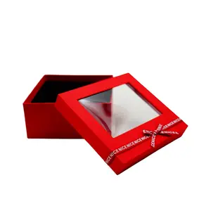 تصميم مخصص الشركة المصنعة ورقة الهدايا صندوق للمجوهرات الفاخرة القماش بوتيك الصلبة من ورق مقوى الصندوق