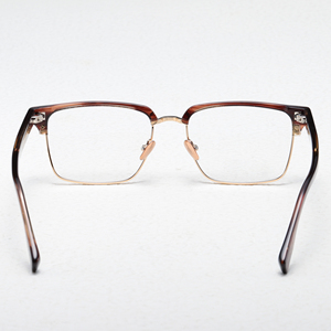 Rectangle Full Rim <b>Eyeglasses</b> Solid Tortoise <b>Frame</b> Anti-Uv Unisex Adults Vision Correction <b>Frames</b> - Product Image 5