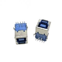 USB 3.0 Typ B Buchse, rechtwinklig, USB-B AF Anschluss, Druckeranschluss, Terminal