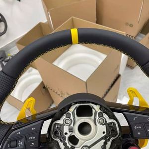 Volant R8 pour <span class=keywords><strong>Audi</strong></span> B9 S4 S5 S6 S7 S8 A1 A3 A4 A5 A6 A7 B8.5 B8 R8 TT TTRS TTS Q3 Q5 Q7 Q8 Volant en cuir - Product Image 5