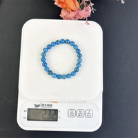 Natürliche 8mm Rosenquarz-Stretch-Perlenarmbänder Aquamarin-Kristallarmband für Geschenke
