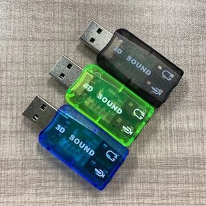 Tarjeta de sonido externa USB de 5.1 canales con audio 3D para computadora portátil y de escritorio - Product Image 3