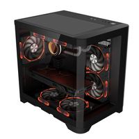 Gabinete de CPU ITX Cool ATX Torre completa escritorio con LCD acrílico PC refrigeración torres de computadora fundas de PC para juegos