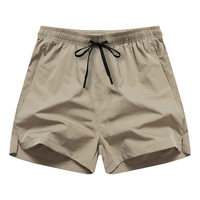 Shorts de plage unisexes en nylon polyamide, taille mi-haute, couleur unie, pour l'été |   Short de bain sportif ample pour activités de plein air, séchage rapide