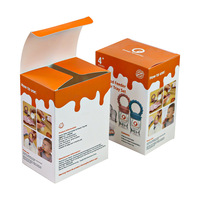 Boîte en carton blanc écologique recyclable avec impression de logo personnalisé, pliable et emballable à plat