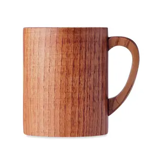 Taza de madera de roble Travis de 280 ml, merchandising sostenible - Product Image 2