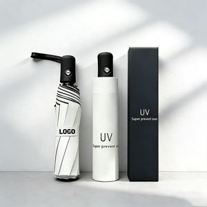 Pocket Travel Wholesale Fold Outdoor Rain Sun Custom Uv Protection Promo Business Gift Portable <b>Umbrellas</b> With Logo - Product Image 1