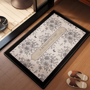 Tapis <span class=keywords><strong>de</strong></span> sol moderne <span class=keywords><strong>de</strong></span> luxe léger en polyester tissé imprimé, fabriqué à la machine, antidérapant, absorbant et à séchage rapide pour salle <span class=keywords><strong>de</strong></span> bain et toilettes - Offre Spéciale - Product Image 3