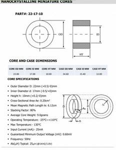 Tira de nanocristales con mini núcleo nano diseñada para un comportamiento magnético consistente en aplicaciones industriales y técnicas de precisión. - Product Image 6