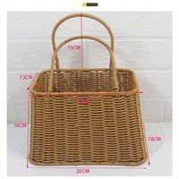 Aierflorist – Panier décoratif en rotin tressé durable et écoresponsable pour la Fête des Mères et les mariages – Vente en gros